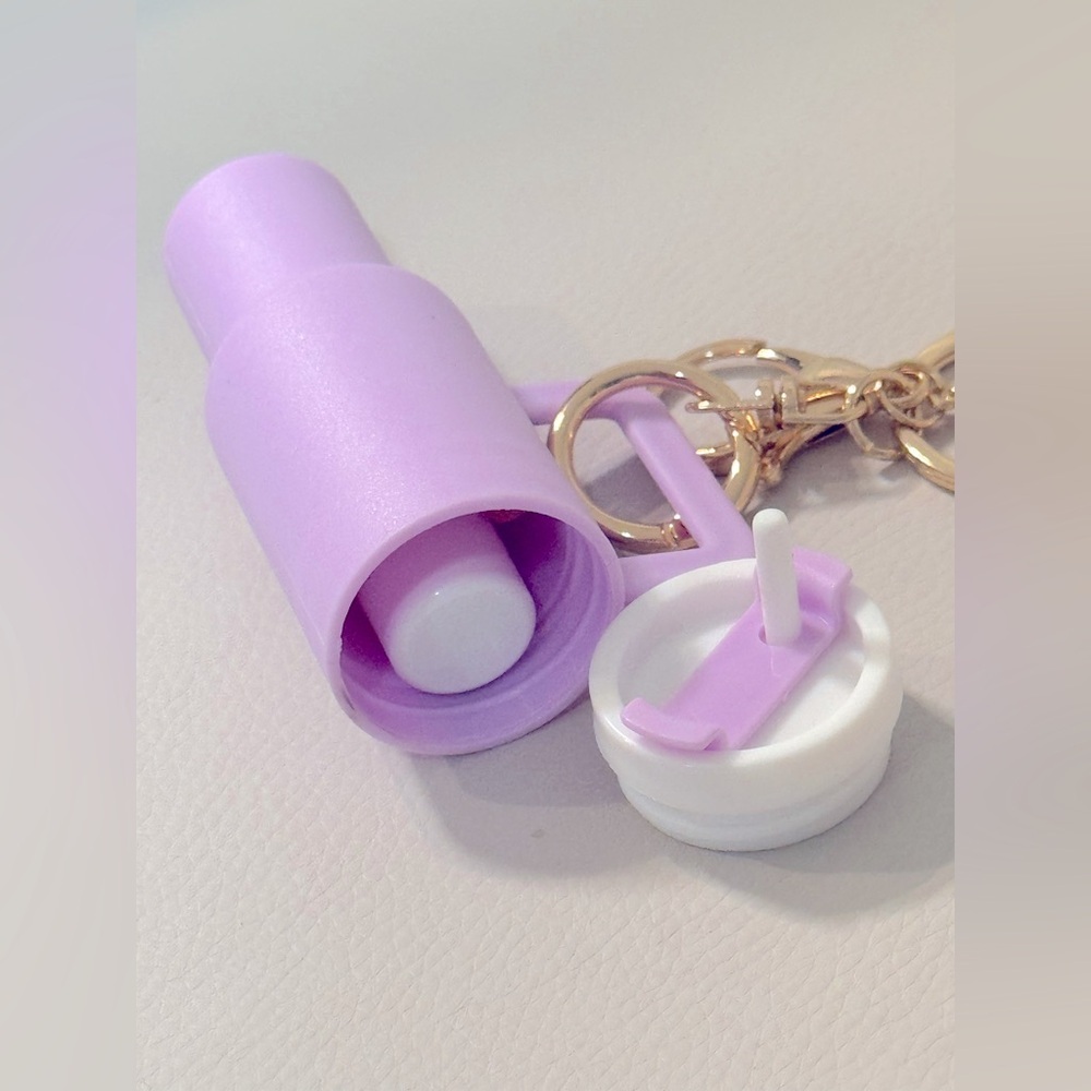 💜NEW lavender mini “Stanley” tumbler bag charm/keychain - Picture 5 of 6